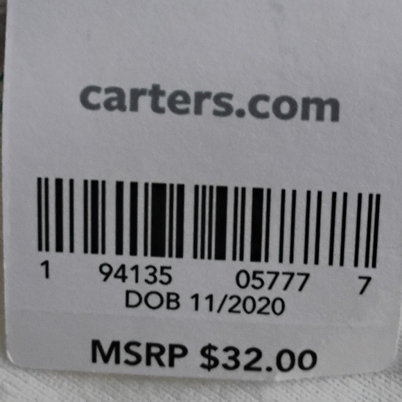 CARTER's: Infant / Baby Boy's 3-Piece Hippo Vest Set - 12m - Picture 3 of 6